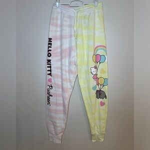 Hello Kitty X Pusheen Tie-Dye Girls Sweatpants - size S